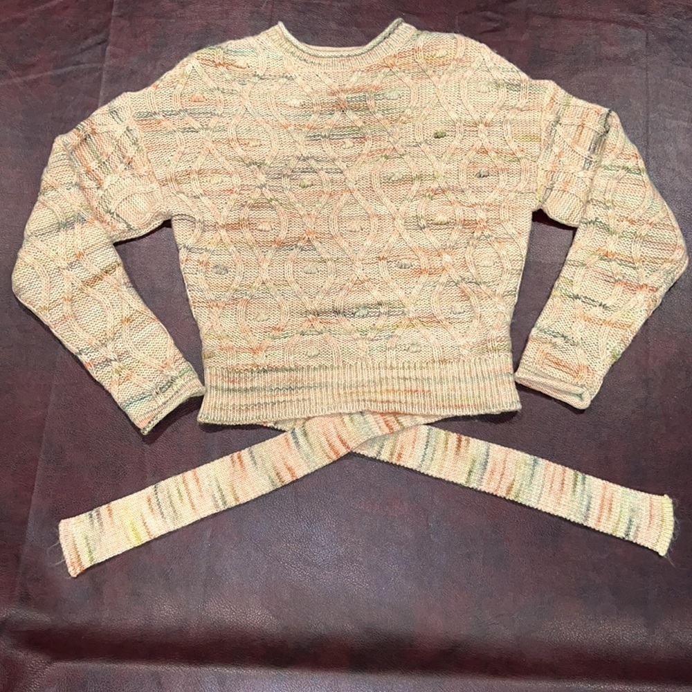 Universal Thread Cable Knit Marbled Space Dye Tie… - image 8